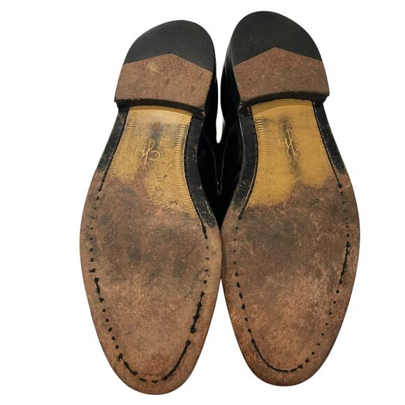 Cole Haan Leather Lace Up Dress Shoes Men 11 Brown Burgundy Cap Toe Oxford READ - Picture 9 of 15